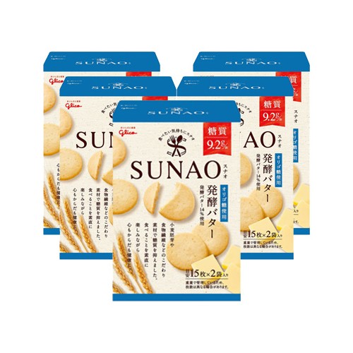 에자키 글리코 SUNAO(스나오) 발효 버터 쿠키 (5개 세트)