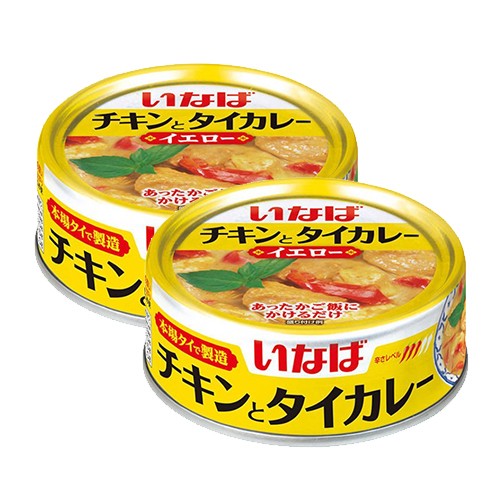 이나바 식품 치킨과 타이 카레 옐로우 통조림 125g 2캔