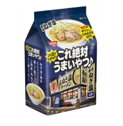 닛신 이것 절대 맛있는 녀석 향미 파 소금라멘 1팩 (3개입)